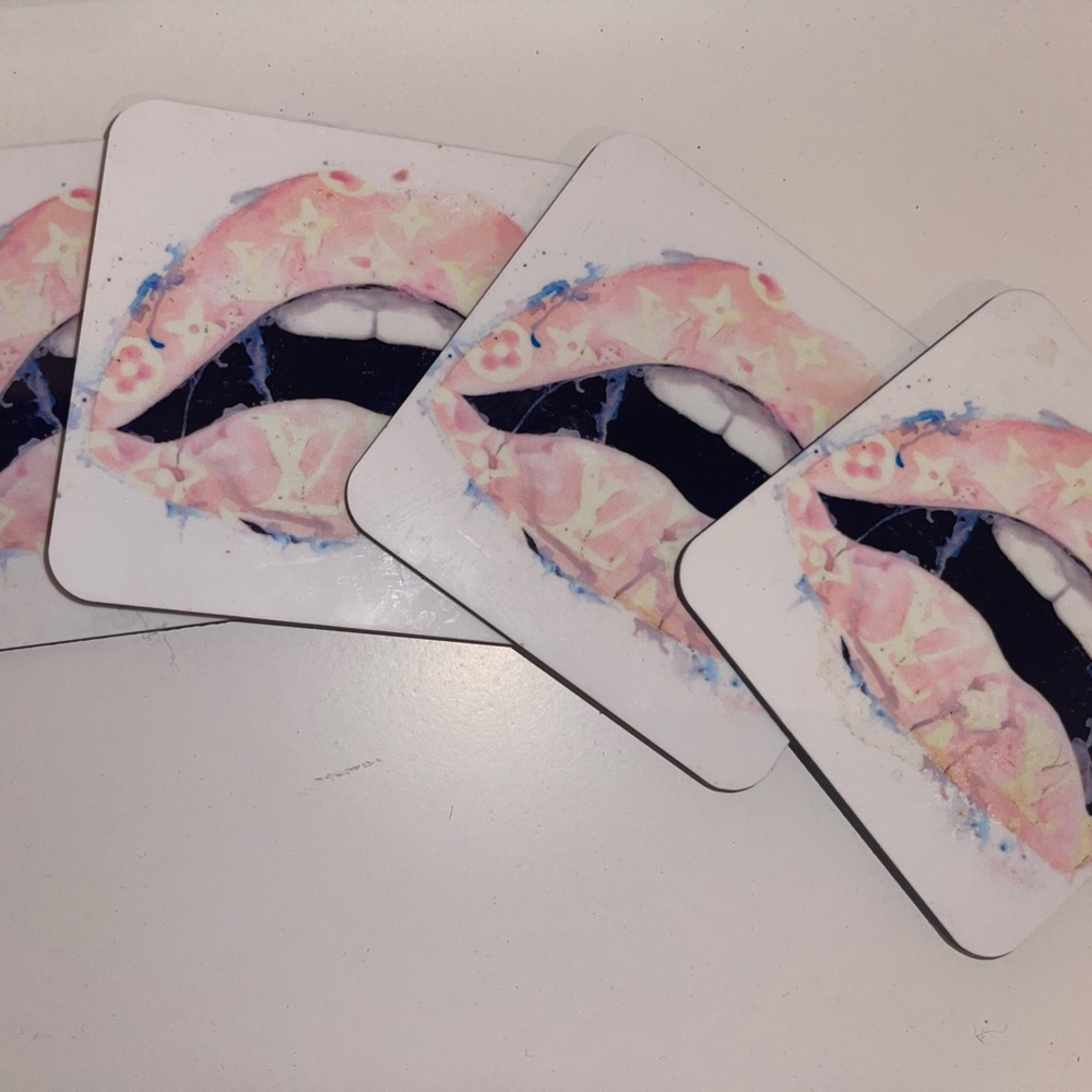 LV lip coasters